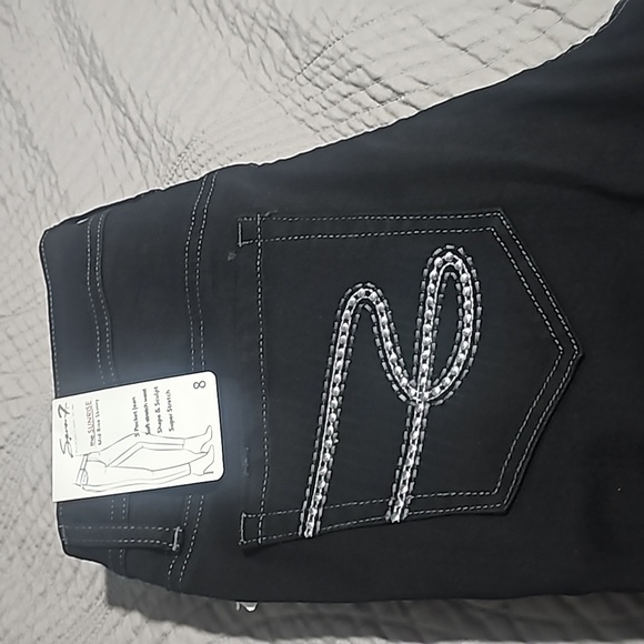 Seven7 black denim size 8 - Picture 2 of 3